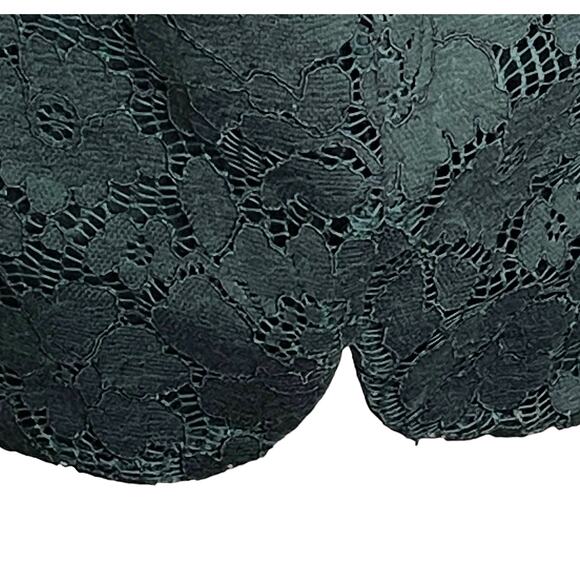 Vince Camuto Size 2 Forest Green Lace Sheath Cocktail Dress Lined Minidress - Picture 11 of 15